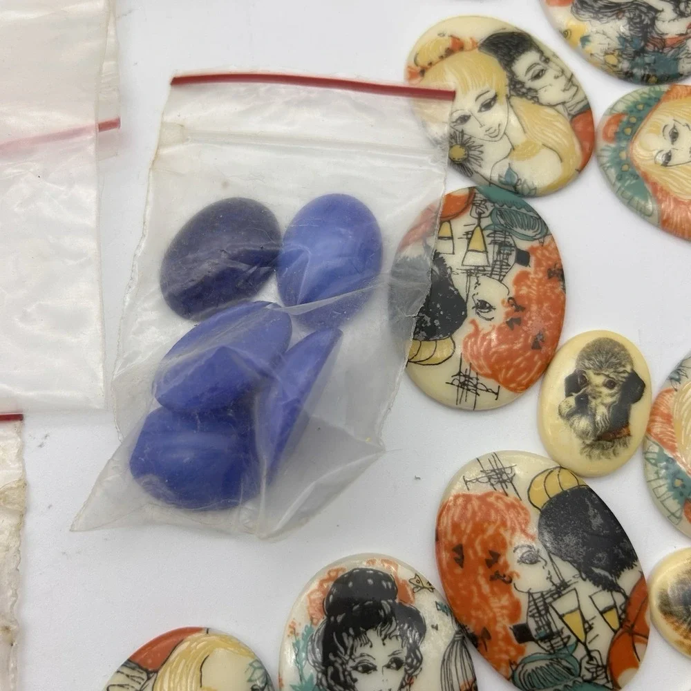 Vintage Jewelry Making A Lot/Supplies Over 75 Items